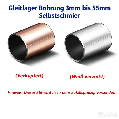 Gleitlager bohrung 3mm - 3mm, bis