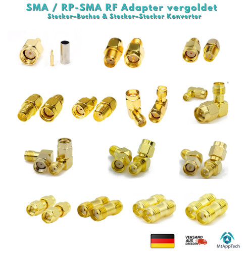 Sma rf adapter - sma, rp-sma