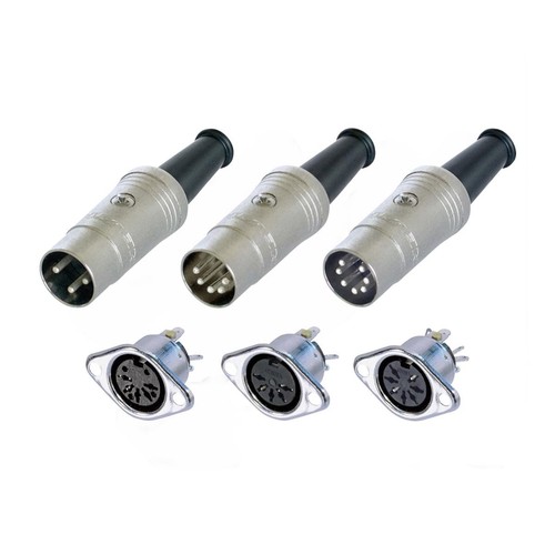 Din stecker buchse metall - stecker, /