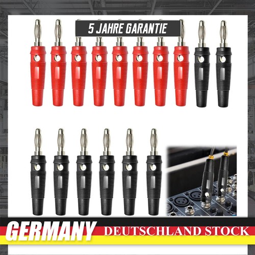 20x bananenstecker schraubbar - bananenstecker,