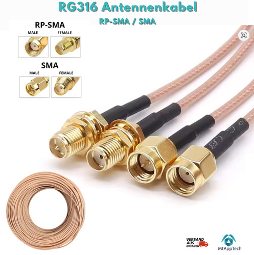 Rg316 sma - rp-sma,