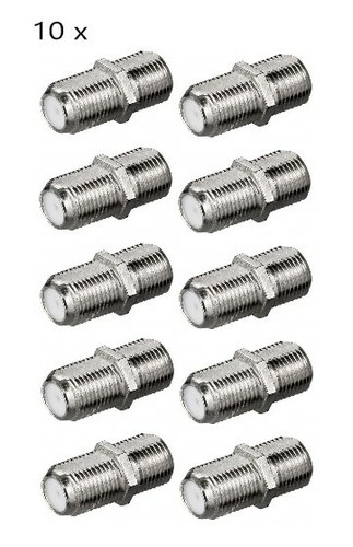 10x sat verbinder kabel - f-verbinder,