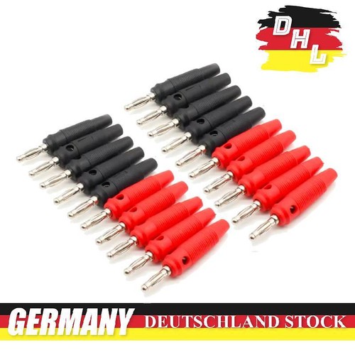 20x bananenstecker schraubbar - bananenstecker,