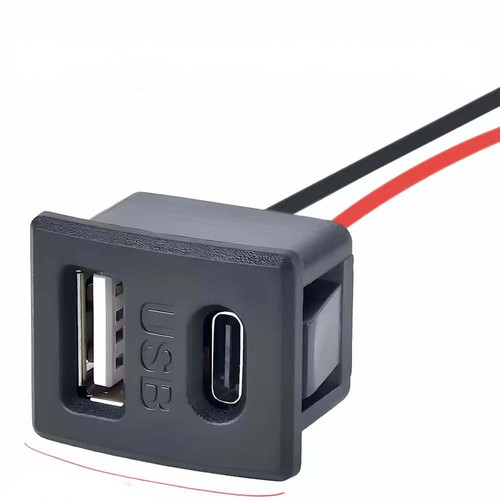 Einbaubuchse usb - +usb-c, 2a