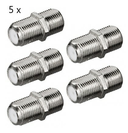 Sat verbinder kabel - 5x, f-verbinder